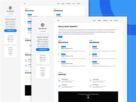 Resume Bootstrap Templates