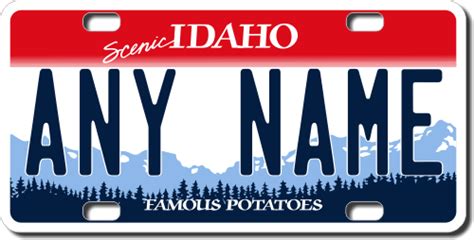 Idaho Replica State License Plate for Bikes, Bicycles, ATVs, Cart ...