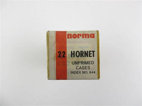 NON-PRIMED COLLECTIBLE NORMA .22 HORNET BRASS CASES LOT