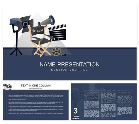 Video Production PowerPoint template | Powerpoint, Powerpoint templates ...