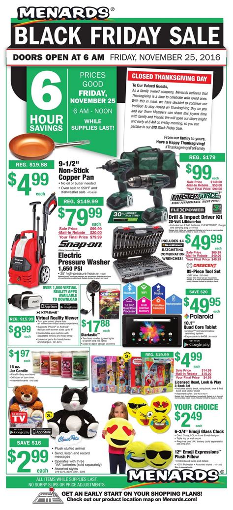 Menards Black Friday Ad 2016