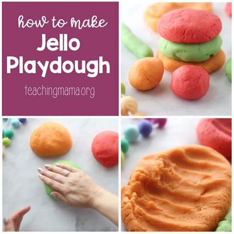 How to Make Jello Playdough - Teaching Mama