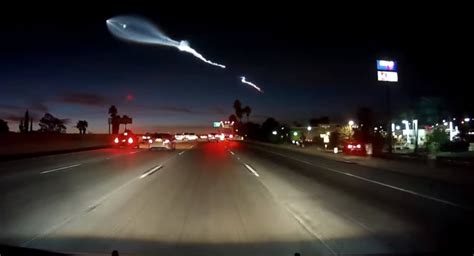 Drivers Crash As Musk's SpaceX Rocket Lights Up LA