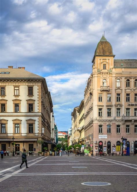 Streets of the Old Town of Budapest, Hungary Editorial Image - Image of ...