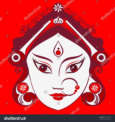 Durga Saraswati Lakshmi Goddess Illustration Stock Vector (Royalty Free ...