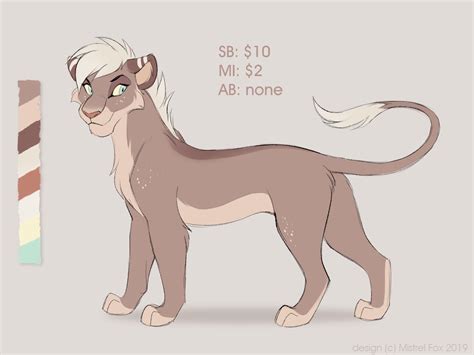 [Auction/CLOSED] Maned lioness by Mistrel-Fox on DeviantArt