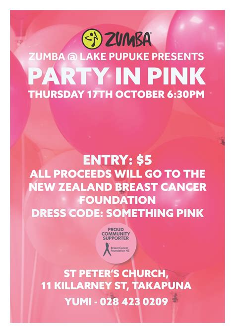 Zumba Party in Pink - Event calendar • Breast Cancer Foundation NZ