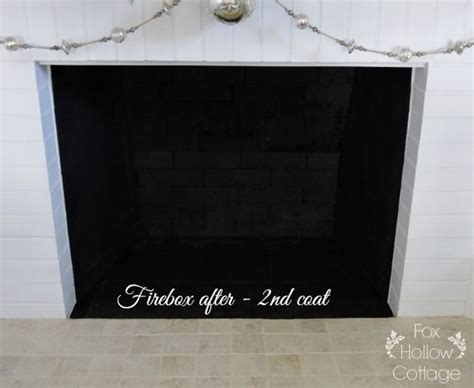 How To Paint A Fireplace Firebox | Paint fireplace, Fireplace redo, Inside fireplace paint