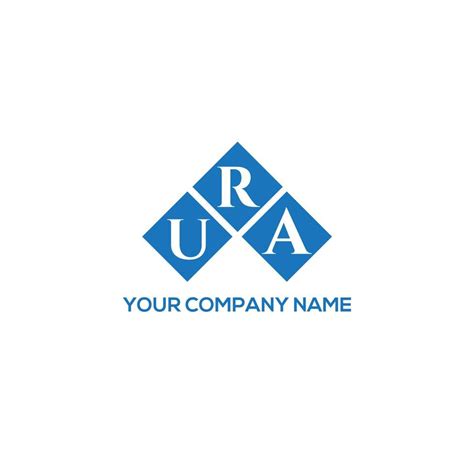 . URA letter design.URA letter logo design on white background. URA creative initials letter ...