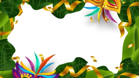 Brazilian Carnival Border Plant, Brazil, Carnival, Frame PNG ...