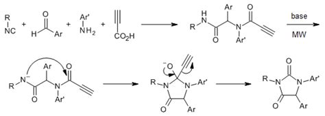 Facile Construction of Hydantoin Scaffolds via a Post-Ugi Cascade Reaction