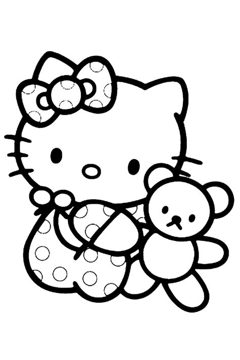 50+ Hello Kitty Coloring Pages For Kids | Hello kitty colouring pages ...