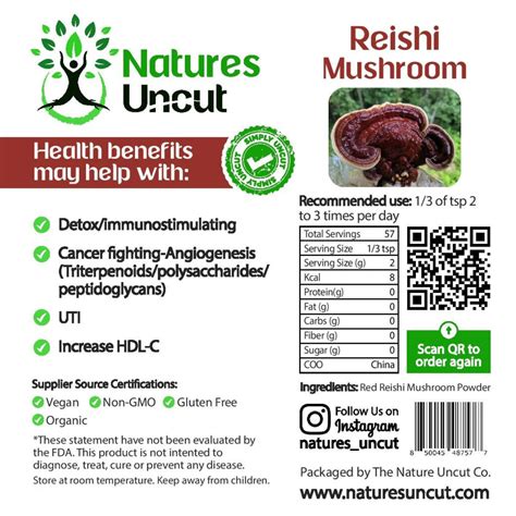 Reishi Mushroom – naturesuncut.com