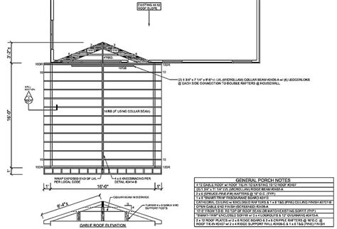 Porch Framing Plan