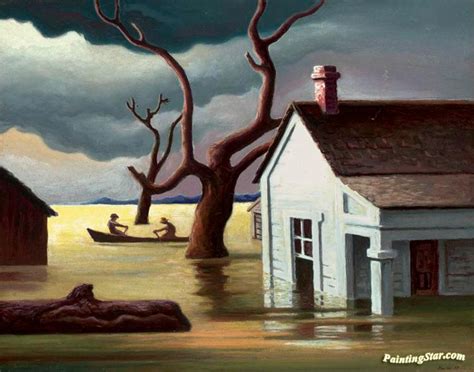 The Flood Artwork By Thomas Hart Benton Oil Painting & Art Prints On Canvas For Sale ...