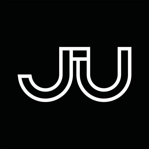 JU Logo monogram with line style negative space 16572562 Vector Art at Vecteezy