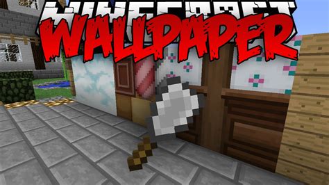 Minecraft Mod | Wallpaper Mod (15+ Wallpapers To Decorate From!) | 1.8 - YouTube