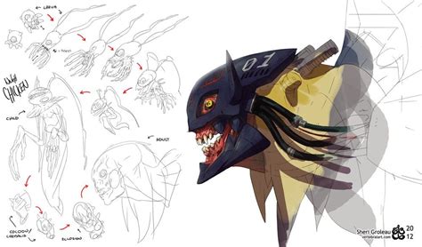 The evolution of a Kuramon | Digimon digital monsters, Creature concept art, Creature design