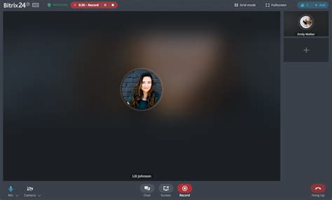 Video calls recording in Bitrix24 app