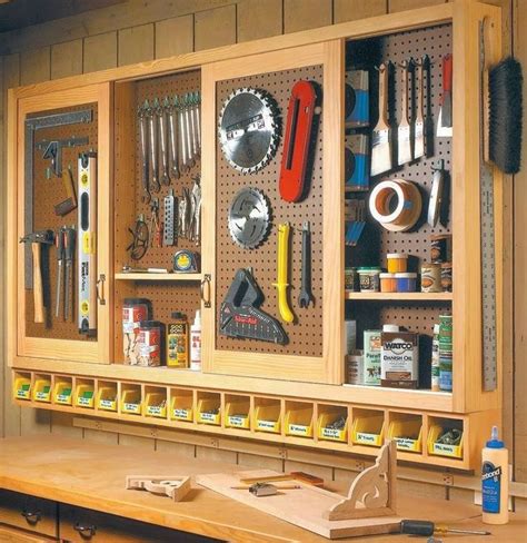 Workshop Storage Ideas Workbenches 13 | Garage design, Diy garage storage, Garage storage ...