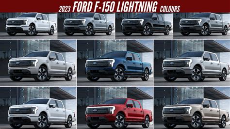 2023 Ford F-150 Lightning Platinum - All Color Options - Images in 2023 | Ford f150, Ford ...