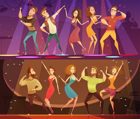 Night Club Disco Dance Banners Set 483235 Vector Art at Vecteezy