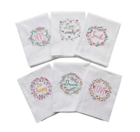 Embroidery Tea Towel | EMBROIDERY & ORIGAMI