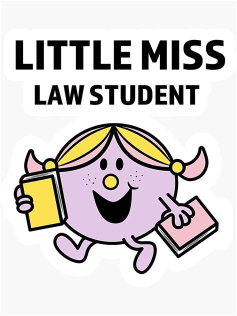 "little miss law student" Sticker for Sale by capturecoolcats | Redbubble