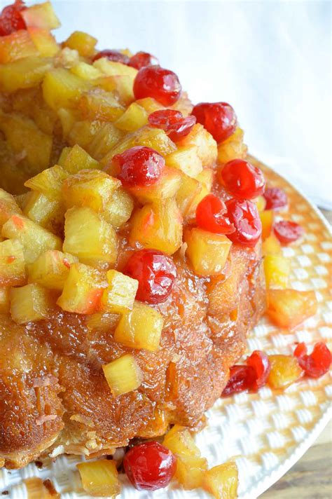 Pineapple Upside Down Monkey Bread Recipe - WonkyWonderful