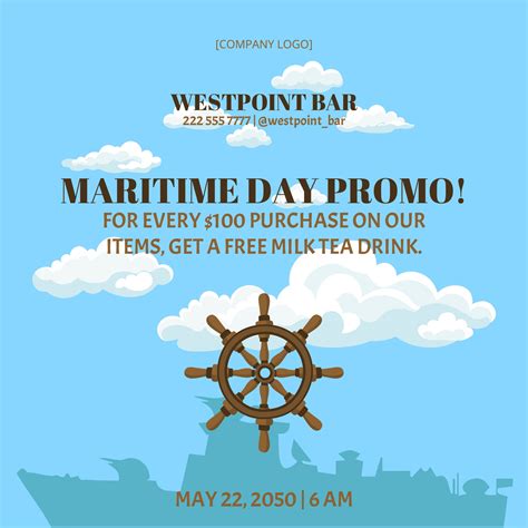 National Maritime Day Poster Vector in EPS, Illustrator, JPG, PSD, PNG ...