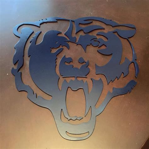 Chicago Bears Metal Art Wall Decor Sign Mancanve CNC man cave