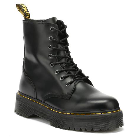 Lyst - Dr. Martens Dr. Martens Jadon Black Platform Boots in Black for ...