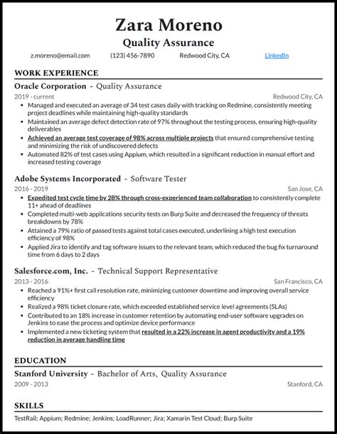 5 Quality Assurance Resume Examples Built for 2024