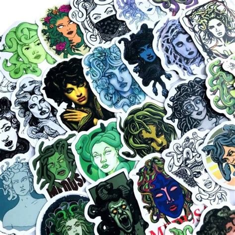 50pcs Medusa Style Stickers for Decorate Laptop Home Wall Notebook ...