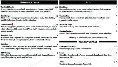 Menu at Moviehouse & Eatery by Cinépolis pub & bar, Keller