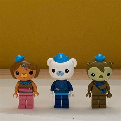 Octonauts Gup K and Gup A with Shellington, Dashi and Captain barnacles (LEGO compatible ...