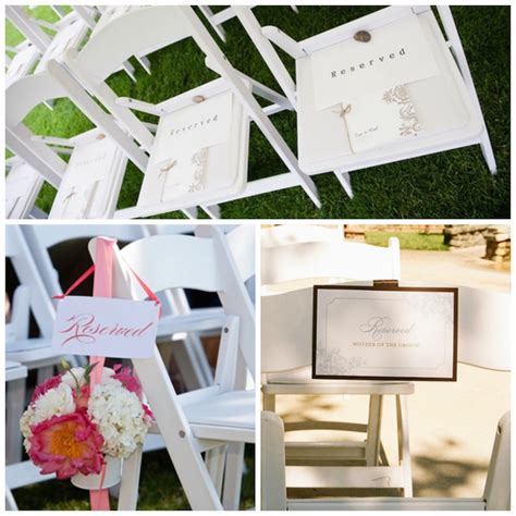 Free Printable Reserved Seating Signs for Your Wedding Ceremony