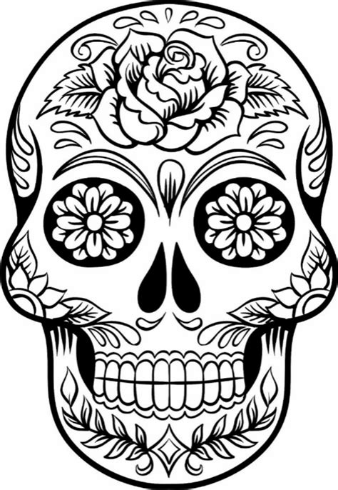 Skull Coloring Pages For Teenagers Coloring Pages