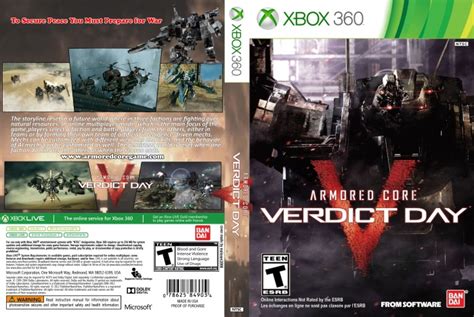 Armored Core: Verdict Day Xbox 360 Box Art Cover by malavan2000