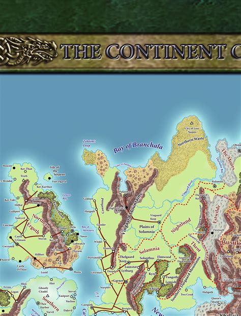 Dragonlance Poster Map