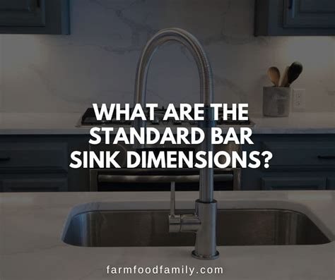 What Are the Standard Bar Sink Dimensions? - FarmFoodFamily