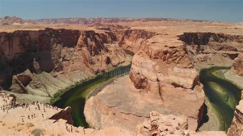 Horseshoe Bend Aerial View, Page - Arizona Stock Image - Image of ...