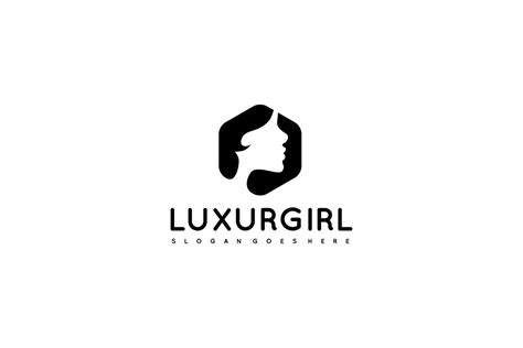 Luxury Girl Logo 203457 Vector Art at Vecteezy