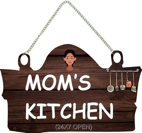 Phical Art Beautifull Wooden MOM'S KITCHEN Wall Hanging For KItchen Decor Wall Decor| : Amazon ...