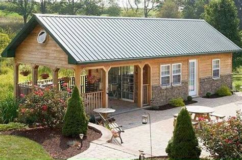 Tiny house on foundation with an incredible porch! | Barn house design, Barn house plans, Pole ...