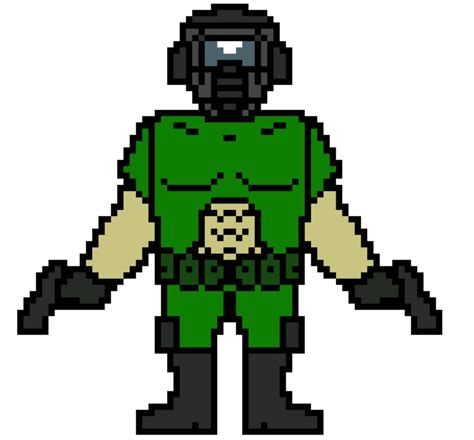 Doom Guy Sprite by MurderInkLastResort on DeviantArt