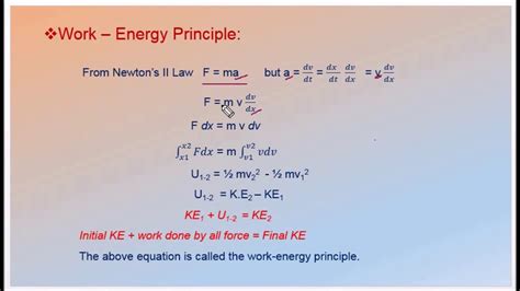 Marvelous State The Work Energy Theorem Linear Momentum Calculator