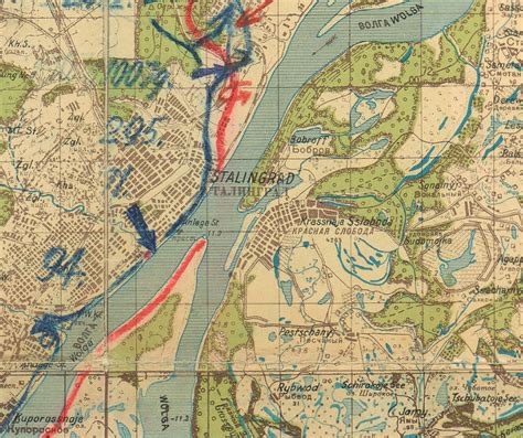 Stalingrad Front Lines German Battle Map – Battle Archives