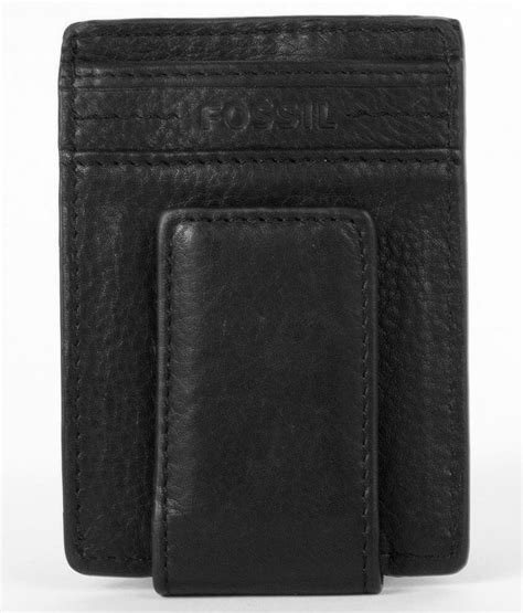 Fossil Money Clip Wallet - Men's Bags in Black | Buckle