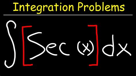 Integral of sec(x) - YouTube